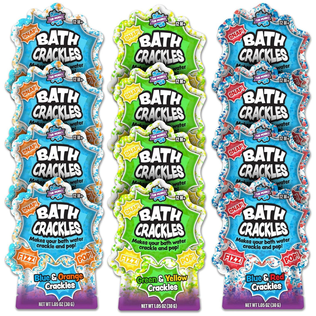 Tub Works® Bath Crackles Bath Toy, Variety 12 Pack