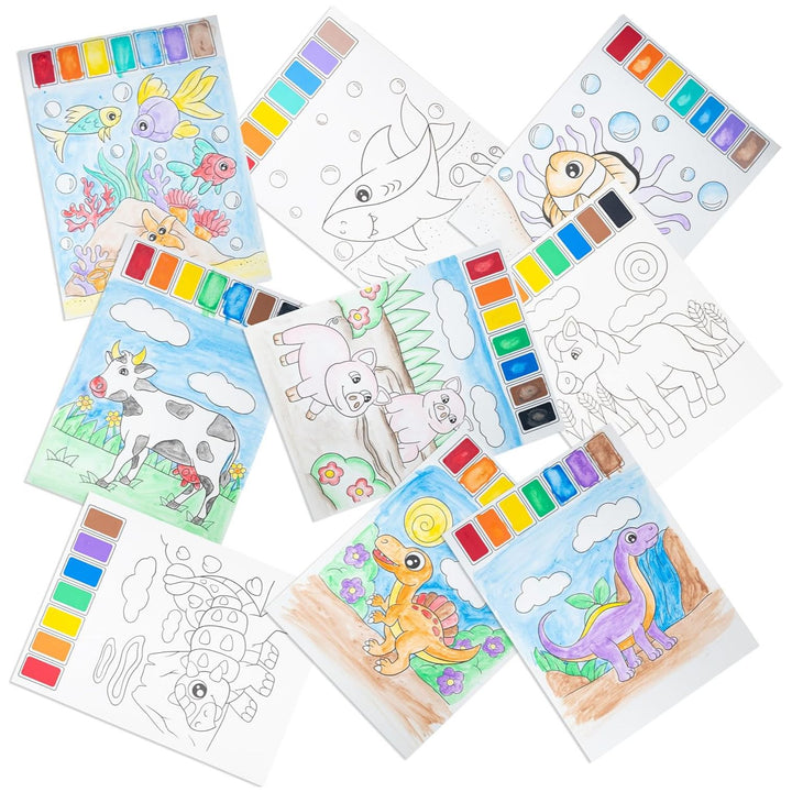 Imagination Works® Paint with Water Books for Kids, 3 Pack, Dinosaurs, Farm Animals & Under the Sea